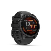 Garmin fēnix  8 – 47 mm AMOLED Slate Grey met zwarte siliconen band 8